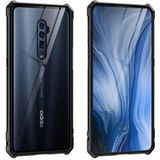 Oppo Reno 10X Zoom Hybride Back Cover Hoesje Transparant Zwart