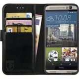 Rosso Element HTC One M9 Hoesje Book Cover Zwart