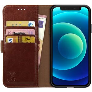 Rosso Element iPhone 12 Mini Hoesje Book Cover Bruin