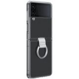 Origineel Samsung Galaxy Z Flip 4 Hoesje Clear Cover Ring Transparant