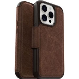 OtterBox Strada iPhone 15 Pro Max Hoesje MagSafe Book Case Leer Bruin