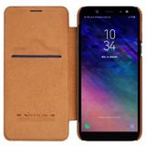 Nillkin Qin Series Flip Hoesje Samsung Galaxy A6 Bruin