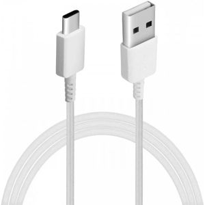 Originele Samsung USB-A naar USB-C Kabel 0.8 Meter Wit