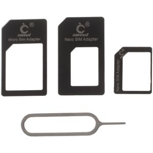 Noosy Sim adapter Nano en Micro 3 set