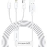 Baseus Superior 3-in-1 USB naar Lightning/USB-C/MicroUSB Kabel 1.5M