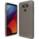 LG G6 Geborsteld TPU Hoesje Grijs