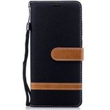 Nokia 5.1 Jeans Portemonnee hoesje Zwart