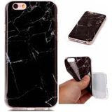 Apple iPhone 6 / 6S TPU Hoesje Marmer Zwart