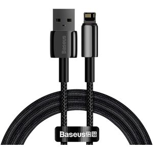 Baseus Tungsten Gold 12W Fast Charge USB naar Apple Lightning Kabel 1M