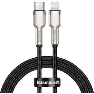 Baseus Cafule Series USB-C naar Apple Lightning Kabel PD 20W 1m Zwart
