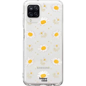 HappyCase Samsung Galaxy A12 Hoesje Flexibel TPU Bloemen Print