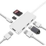 Universele 7-in-1 USB-C Adapter Wit