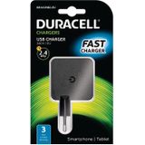 Duracell USB thuis lader 1 x 2.4 Amp.