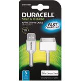 Duracell Data en oplaadkabel voor Ipod/Iphone en Ipad