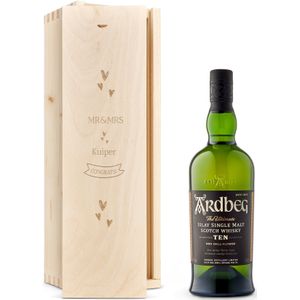 Whisky in gegraveerde kist - Ardberg 10 Years