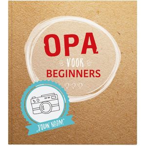 Boek met naam en foto's - Opa voor beginners (Hardcover)