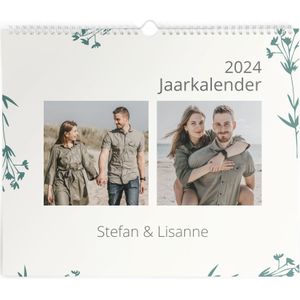 Gepersonaliseerde jaarkalender 2024 - Liggend - XL