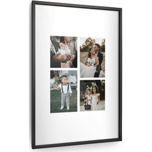 Zwarte lijst met gepersonaliseerde fotoafdruk - 40x60