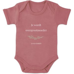 Romper bedrukken - Korte mouw - Wit - 62/68