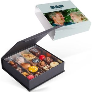 Luxe bonbon giftbox bedrukken - Vaderdag (16 stuks)
