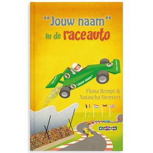 Boek met naam en foto - Daan in de raceauto (Hardcover)
