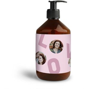 Handzeep met tekst en foto