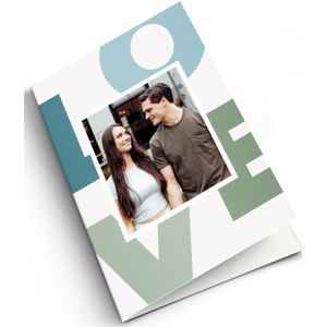 Valentijnskaart met foto - XL - Staand