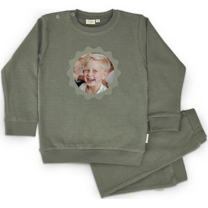 Kinderpyjama bedrukken - Olijfgroen - 4/5 jaar