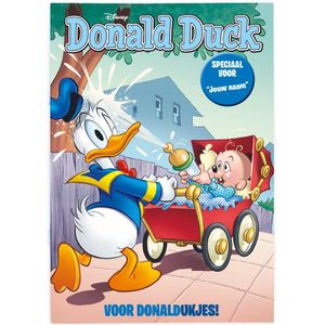Donald Duck - Geboorte - Tijdschrift met naam en foto (jongensversie)
