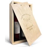 Wijnpakket in gegraveerde kist - Salentein Primus Malbec en Chardonnay