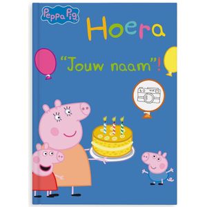 Boek met naam en foto - Peppa Pig - Hoera! - Softcover