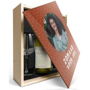 Wijnpakket met glas - Salentein Chardonnay (Bedrukte deksel)