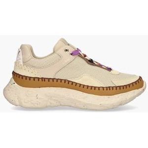 Ross Riviera Beige/Cognac Damessneakers