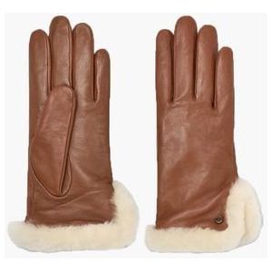 Leather Sheepskin Vent Cognac Dameshandschoenen