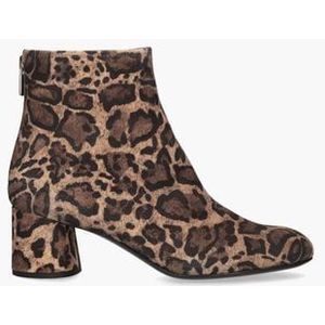 Olga Bruin/Zwart Dames Enkelboots