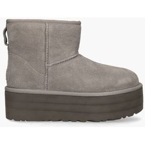 Classic Mini Platform Grijs Dames Enkelboots