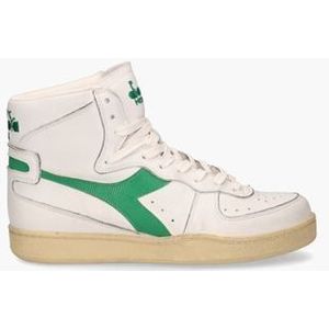 Mi Basket Used Wit/Groen Damessneakers