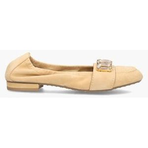 AO0902 Lichtbruin Damesloafers