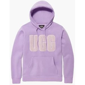 Rey UGGfluff Logo Hoodie Lila Damessweater