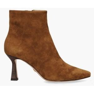 008T30BK Cognac Dames Enkelboots