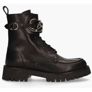 Y288 Zwart Dames Veterboots