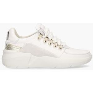 Roque Roman Wit/Goud Damessneakers