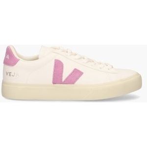 Campo Chromefree Leather Wit/Roze Damessneakers