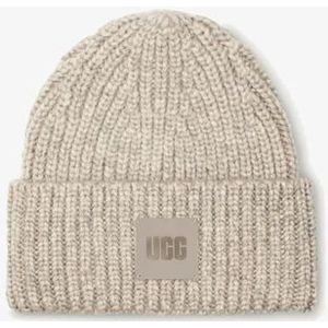 Chunky Rib Beanie Light Grey Muts