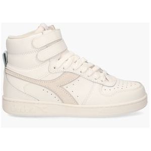 Magic Basket Mid Leather Wit/Off-White Damessneakers
