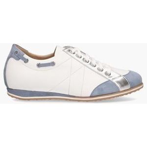 19E102 Wit/Blauw Damessneakers