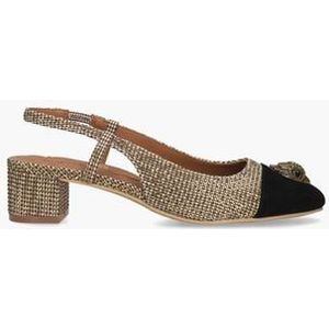 Sloane Slingback Heel Bruin/Zwart Dames Slingbackpumps