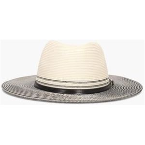 Bella Fedora Off-White/Zwart Hoed