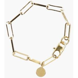 Link Small Chain Bracelet Goud Armband