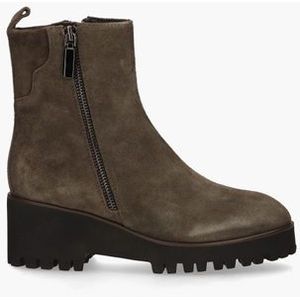 2245066 Donkerbruin Dames Enkelboots